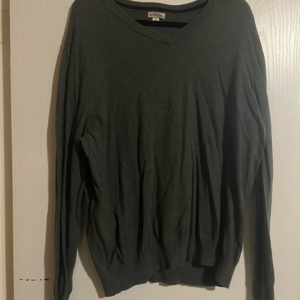 Merona Grey V-Neck Sweater